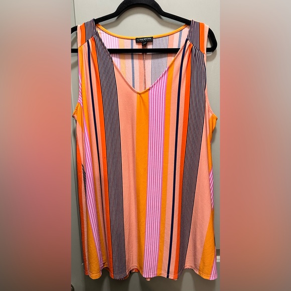 Lane Bryant Size 14/16 Striped Tank Top EUC - Picture 1 of 6